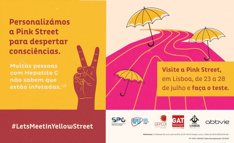 Lisboa. Pink Street. Hepatite C.