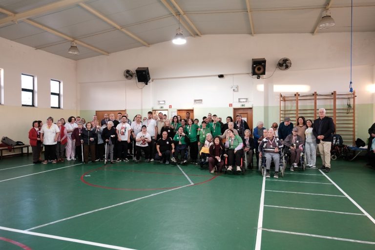 Primeiro encontro boccia. São Brás de Aportel.